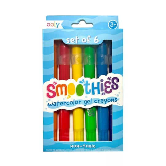 OOLY Smoothies Watercolor Gel Crayons, 6ct.